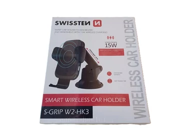 SWISSTEN 15W S-Grip W2-HK3 Vezeték Nélküli Töltő Autós Telefontartó