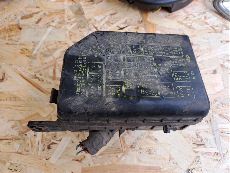 Hyundai Coupe (1997-2002) 2.0 Benzines Biztosíték Tábla