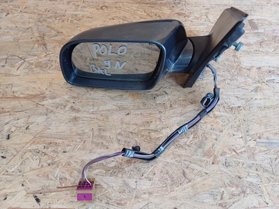 Vw Polo 9N (2001-2009) Bal Visszapillantó Tükör Elektromos 